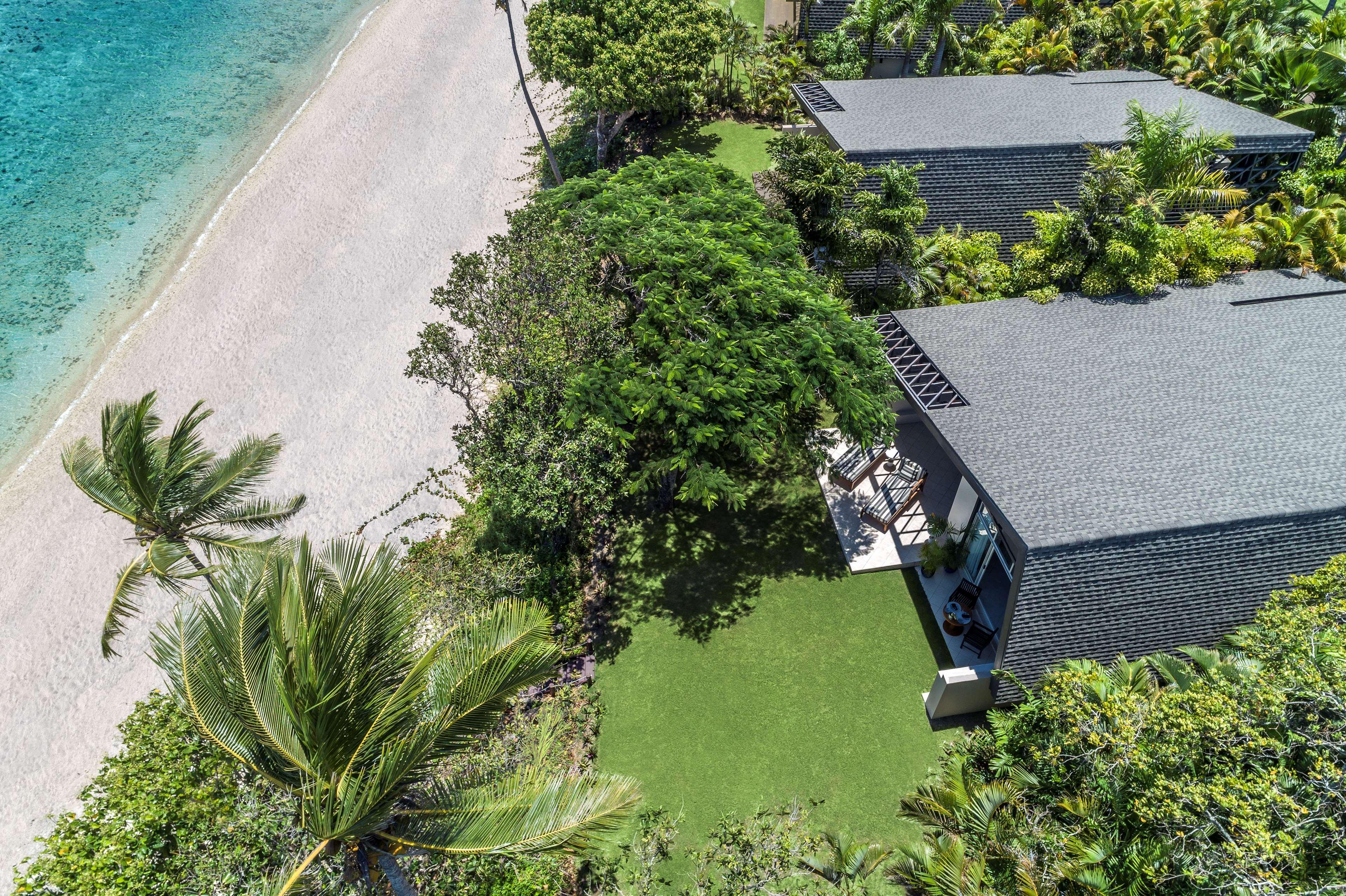 Shangri-La Yanuca Island, Fiji Voua Luaran gambar Aerial view of the villas