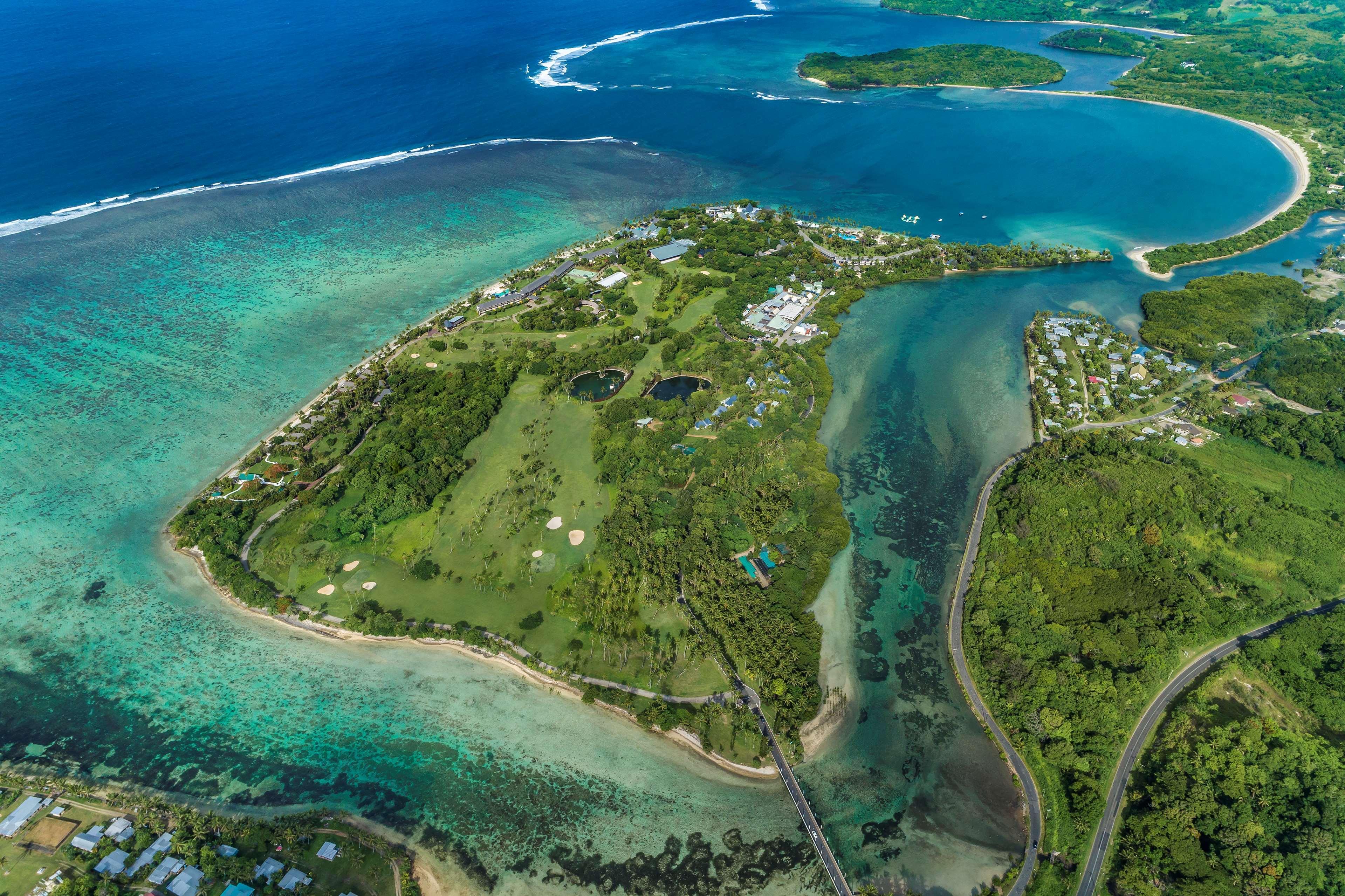 Shangri-La Yanuca Island, Fiji Voua Luaran gambar Aerial view of the island