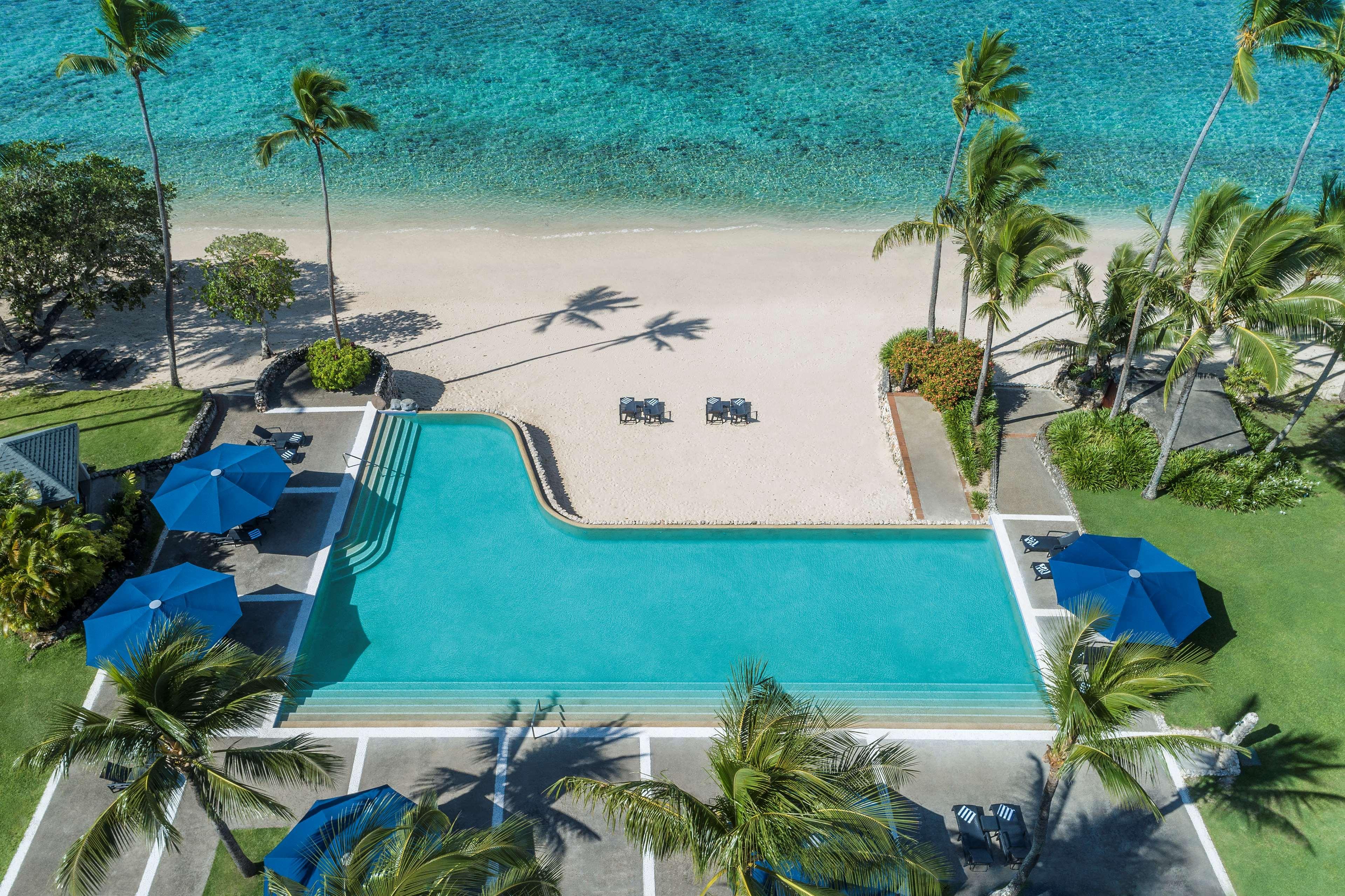 Shangri-La Yanuca Island, Fiji Voua Luaran gambar Aerial view of the beach at the Hilton Maldives Iru Malli