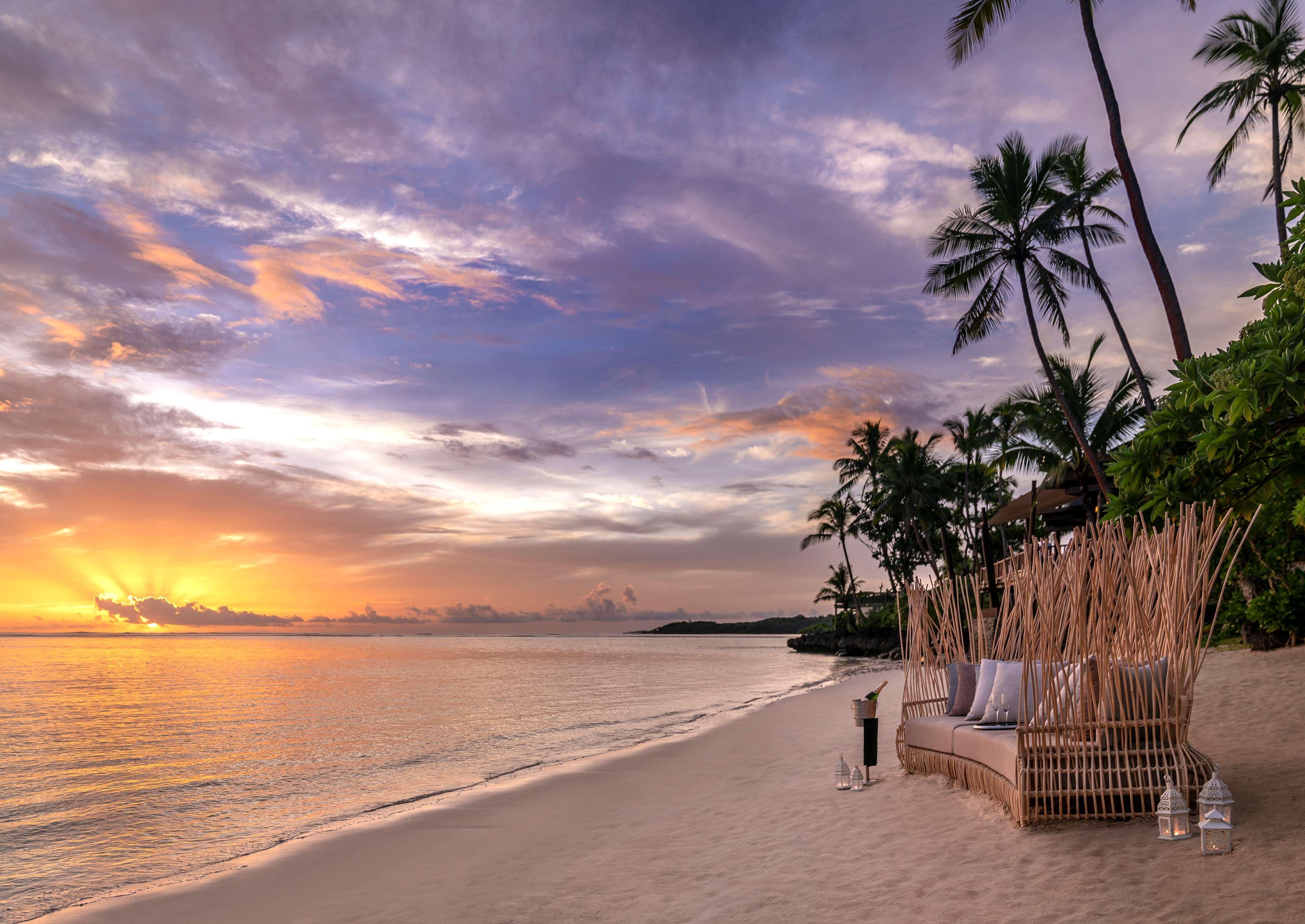 Shangri-La Yanuca Island, Fiji Voua Luaran gambar Sunset at the beach